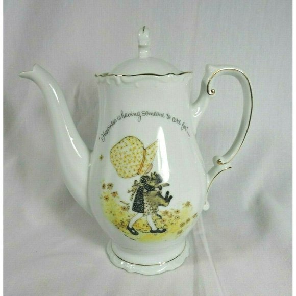 Holly Hobbie Other - Vintage Holly Hobbie Coffee Pot 1974 "Happiness is having someone to care for"